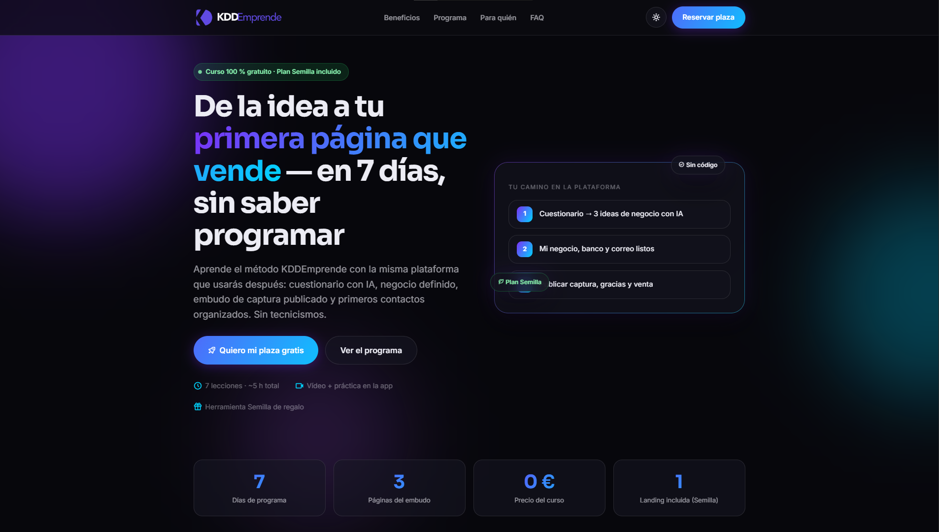 🚀 De la idea a tu primera página que vende